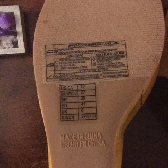 Forever 21 mustard yellow clog heels size US 10 - Picture 5 of 7